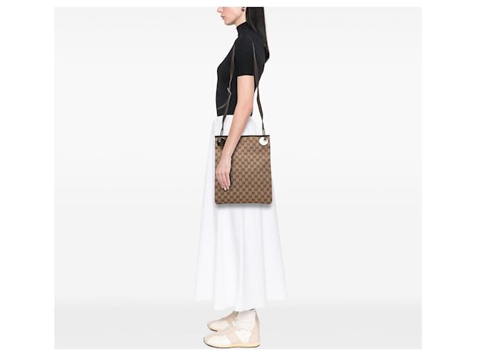 Borsa a tracolla Gucci GG Canvas Eclipse marrone - vista 9
