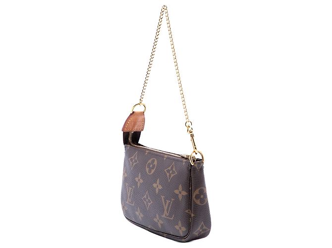 Borsa Louis Vuitton Monogram Mini Pochette Accessoires marrone - vista 2