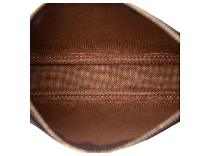 Borsa Louis Vuitton Monogram Mini Pochette Accessoires marrone - vista 4