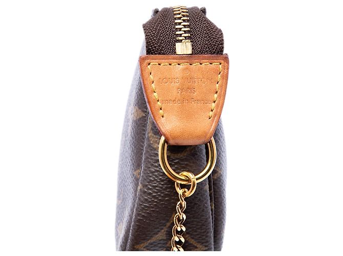 Borsa Louis Vuitton Monogram Mini Pochette Accessoires marrone - vista 5