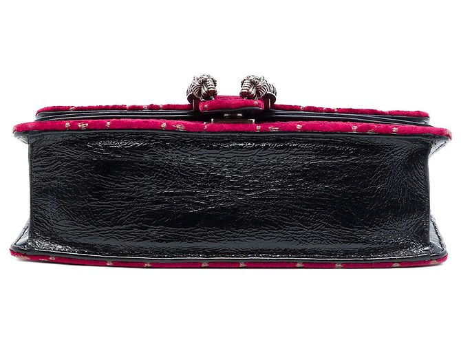 Gucci Medium GG Velvet Dionysus Umhängetasche rot - Ansicht 3