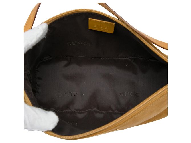 Borsa a tracolla boat in scamosciato marrone Gucci - vista 4