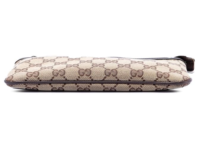 Pochette e borsa a mano Gucci GG Canvas Horsebit beige - vista 3