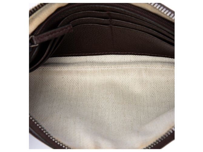 Pochette e borsa a mano Gucci GG Canvas Horsebit beige - vista 4