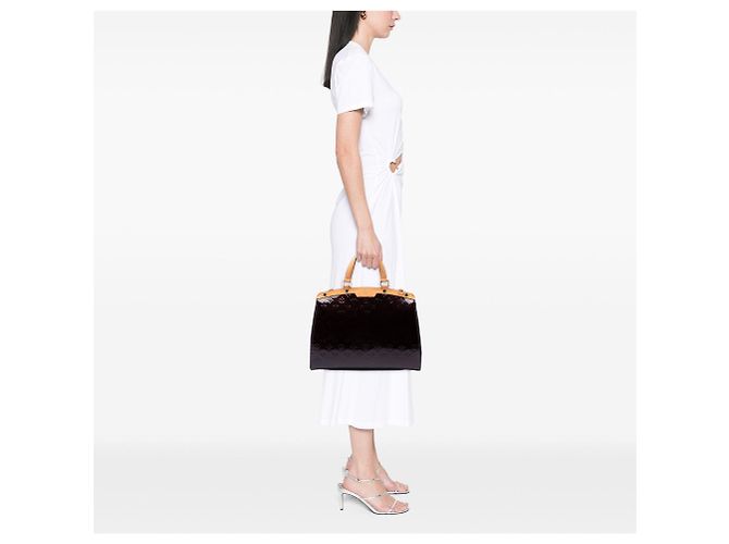 Borsa Louis Vuitton Monogram Vernis Brea GM Viola Porpora - vista 6