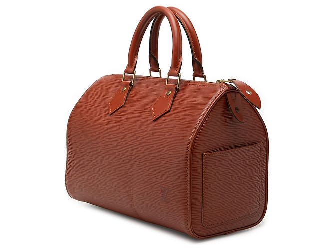 Borsa Boston Louis Vuitton Epi Speedy 25 marrone - vista 2