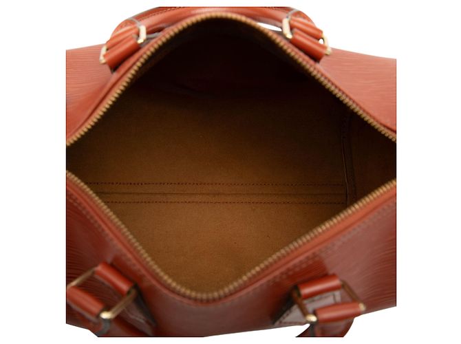 Borsa Boston Louis Vuitton Epi Speedy 25 marrone - vista 4