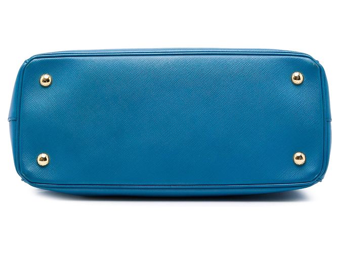 Borsa Prada Medium Saffiano Lux Galleria Blu - vista 3