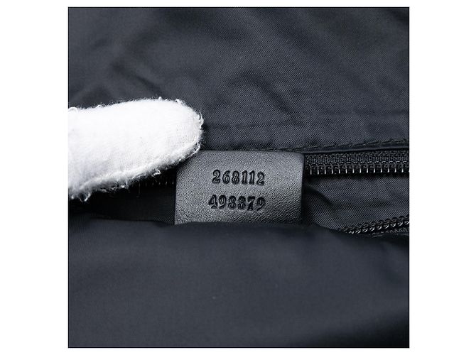 Tote in nylon nero Gucci Diamante Web - vista 6