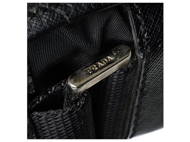 Bolsa Messenger Prada Tessuto preta com fivela Preto - vista 13