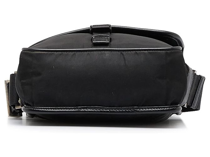 Bolsa Messenger Prada Tessuto preta com fivela Preto - vista 4