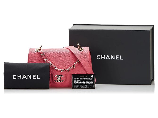 Borsa Chanel Caviar City Walk rosa - vista 10