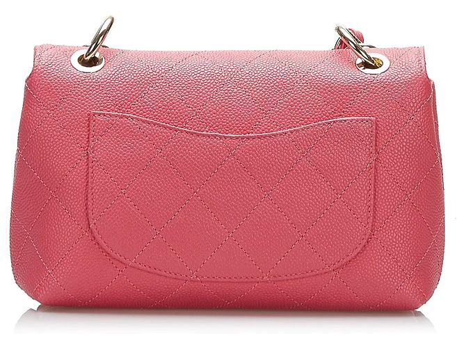 Borsa Chanel Caviar City Walk rosa - vista 3