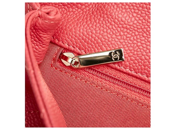 Borsa Chanel Caviar City Walk rosa - vista 8