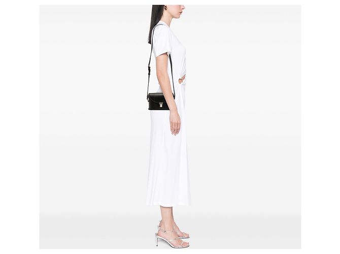 Borsa a tracolla in pelle nera Saint Laurent Tuc Box Nero - vista 7