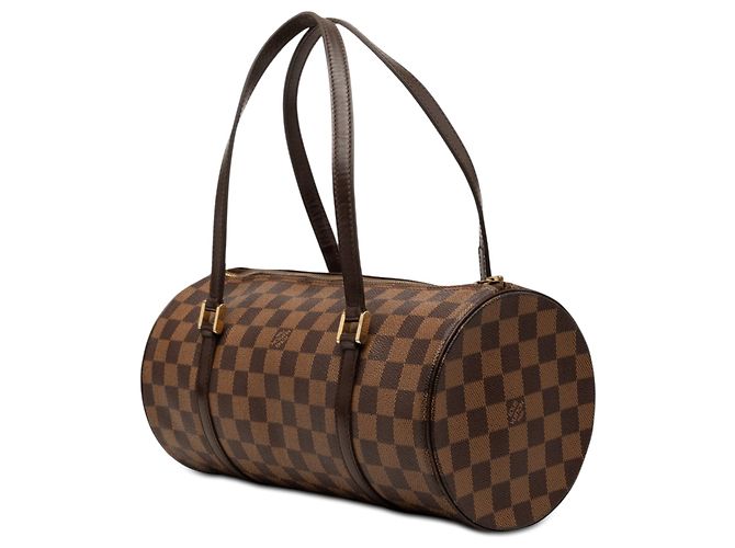 Sac à main Louis Vuitton Damier Ebene Papillon 30 marron - vue 2