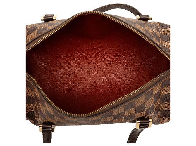 Sac à main Louis Vuitton Damier Ebene Papillon 30 marron - vue 4