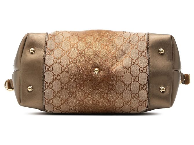 Borsa Gucci GG Lurex Heart Bit marrone - vista 3