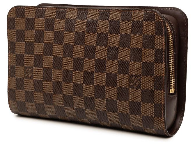 Pochette Louis Vuitton Damier Ebene Saint Louis Marrone - vista 2