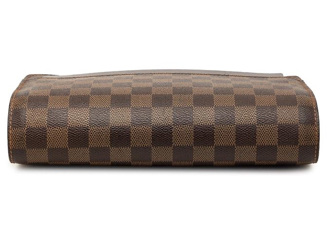 Pochette Louis Vuitton Damier Ebene Saint Louis Marrone - vista 3