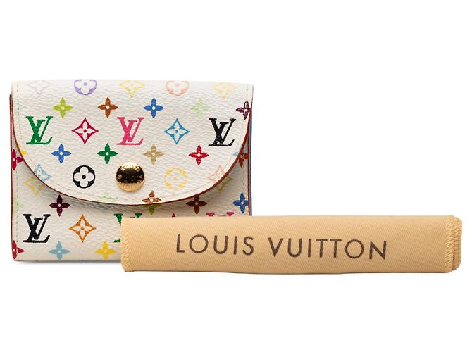 White Louis Vuitton Monogram Multicolore Card Holder - view 8