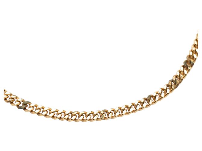 Collana a catena con logo CD placcata oro Dior Gold D'oro - vista 4