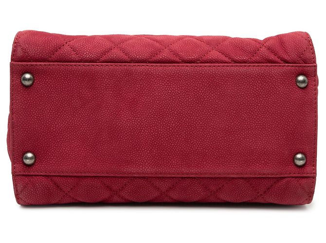 Tote Reissue 2.55 Chanel trapuntato Caviar rosso - vista 3