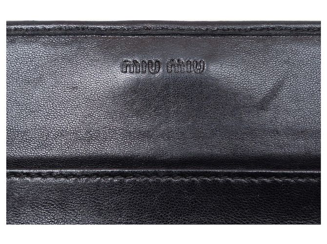 Cartera Continental de cuero acolchado Navy Miu Miu Azul - vista 4
