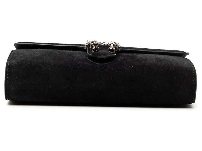 Borsa a tracolla Dionysus in scamosciato nero Gucci con catena - vista 3