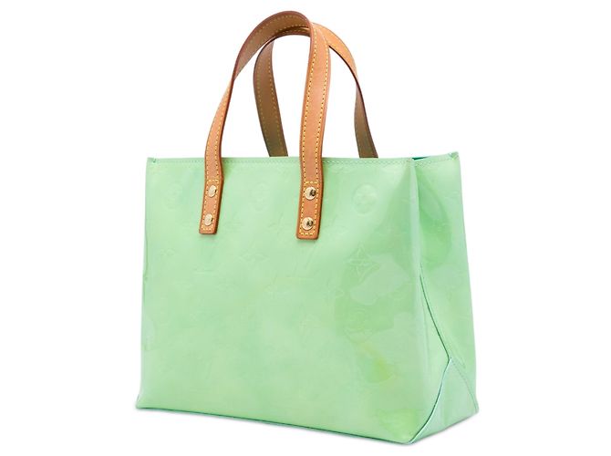 Borsa Louis Vuitton Monogram Vernis Reade PM verde - vista 2