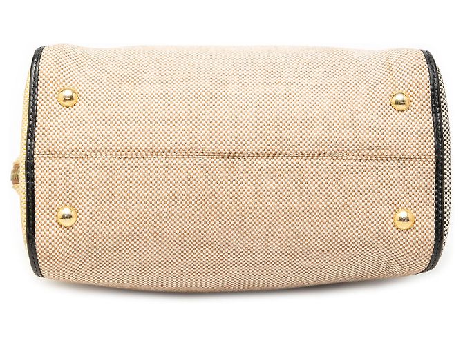Borsa Fendi Mini Canvas Colorblock Chameleon Beige - vista 3