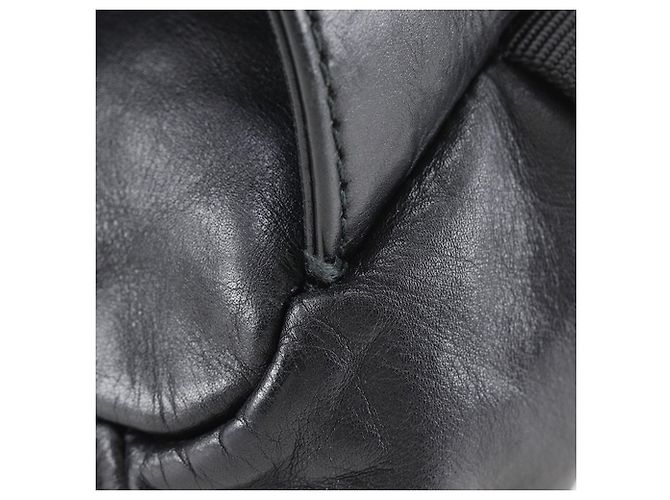 Borsa a tracolla Bottega Veneta in nappa Intrecciato nero - vista 10