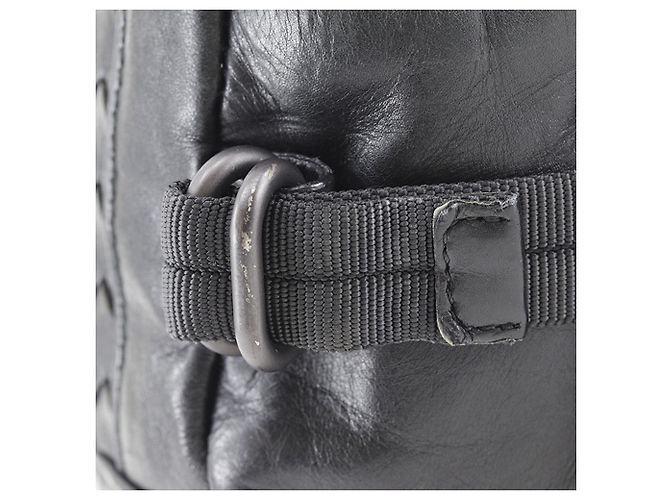 Borsa a tracolla Bottega Veneta in nappa Intrecciato nero - vista 12