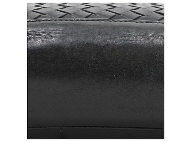 Borsa a tracolla Bottega Veneta in nappa Intrecciato nero - vista 14