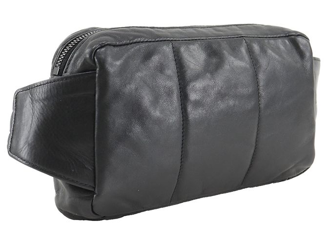 Borsa a tracolla Bottega Veneta in nappa Intrecciato nero - vista 3