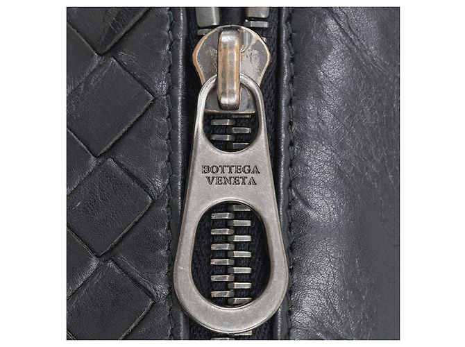 Borsa a tracolla Bottega Veneta in nappa Intrecciato nero - vista 7
