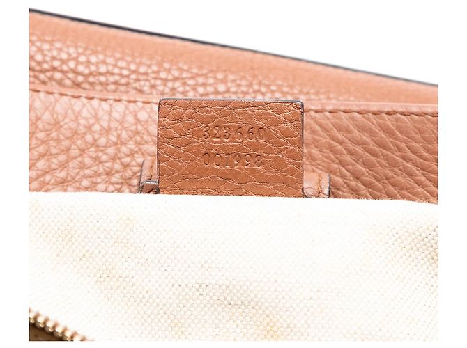 Bamboo Borsa shopper Gucci Medium in pelle di vitello bambù marrone - vista 6