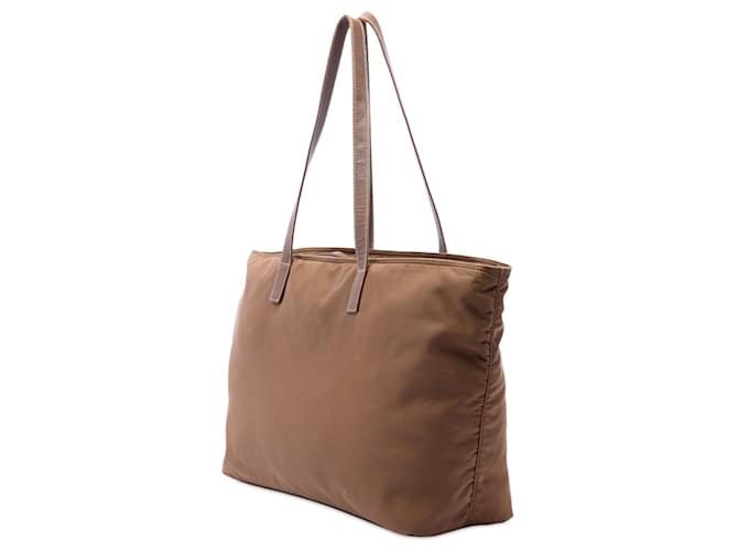 Tote Prada Tessuto con tasca marrone - vista 2