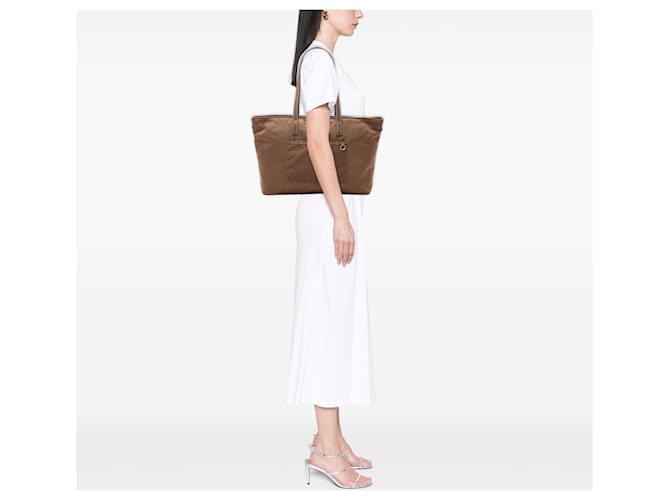 Tote Prada Tessuto con tasca marrone - vista 6