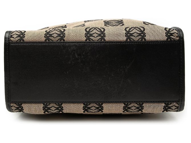 Borsa a mano in tela Anagram beige LOEWE - vista 3
