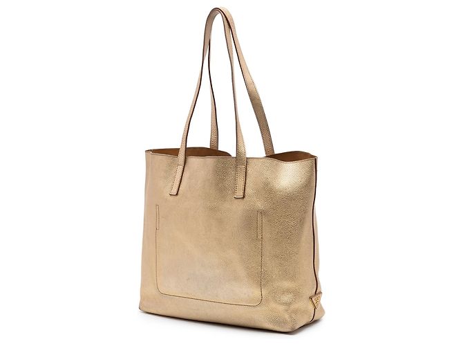 Tote Prada Gold Metallic Vitello Daino D'oro - vista 2