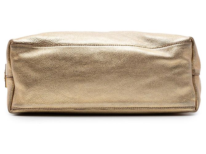 Tote Prada Gold Metallic Vitello Daino D'oro - vista 3