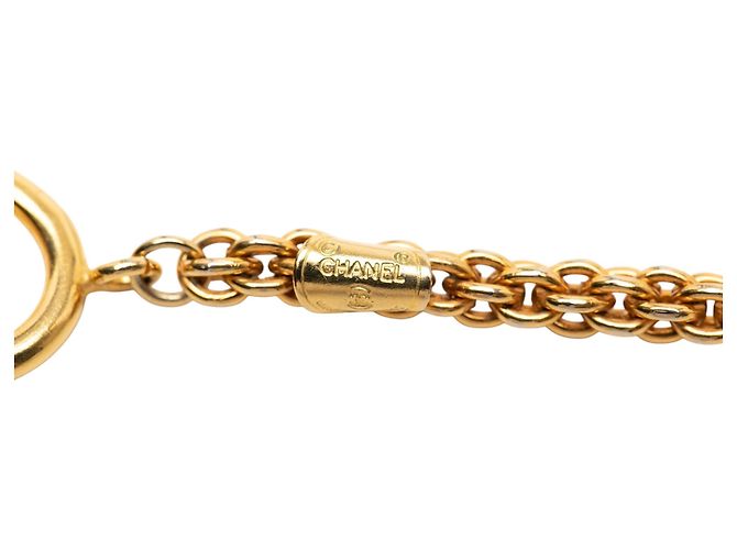 Collana lunga station Chanel placcata oro con strass di diamante D'oro - vista 4