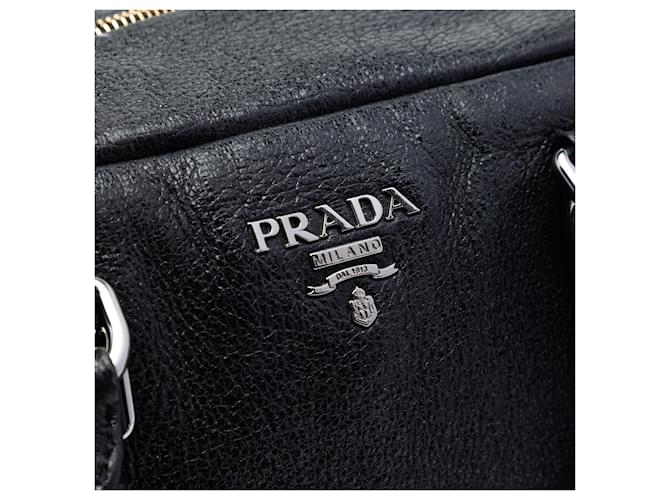 Borsa Bauletto Prada Cervo Lux nera Nero - vista 5