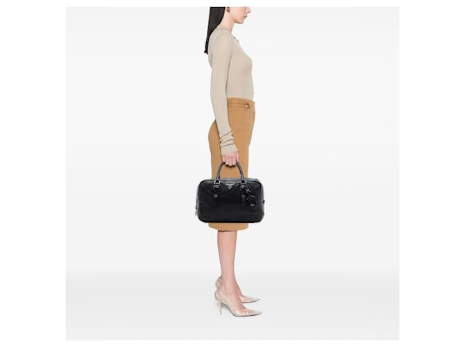 Borsa Bauletto Prada Cervo Lux nera Nero - vista 6