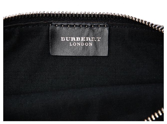 Pochette in tela Burberry House Check beige - vista 5