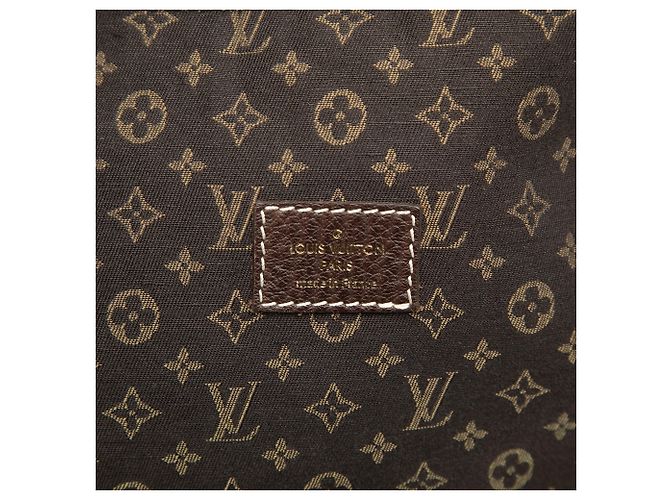 Borsa a tracolla Louis Vuitton Monogram Mini Lin Saumur 30 marrone - vista 6