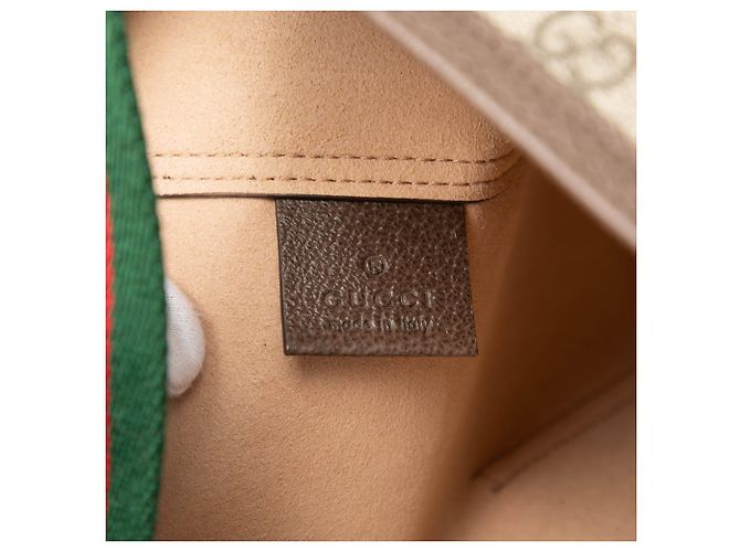 Tote Gucci GG Supreme Web Ophidia beige - vista 5