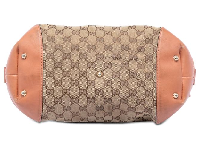 Borsa Gucci GG Canvas Heart Bit Beige - vista 3