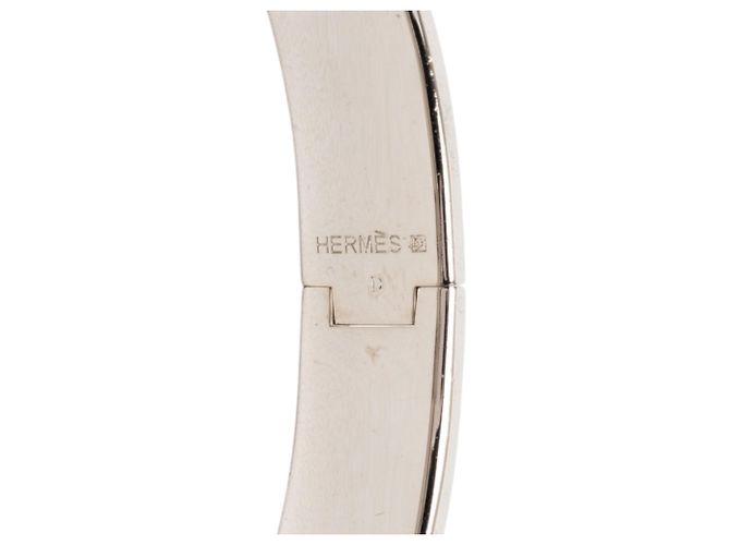 Bracciale Hermès Clic H stretto in smalto nero PM - vista 4